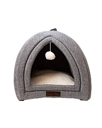 Great&Small Snuggle & Snooze Iglo Kattenmand 42 x 45 cm Grijs