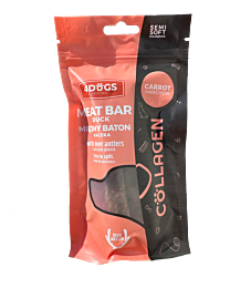 4Dogs Vleesbar Eend met Wortel en Hertengeweipoeder 2 stuks 100 g