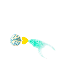 Little&Lively Kattenspeelgoed Wollen Rammelaarbal met Hartje 14 cm