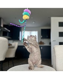 Little&Lively Kattenspeelgoed Easy Play Verzwaard Hangspeeltje met Belletje