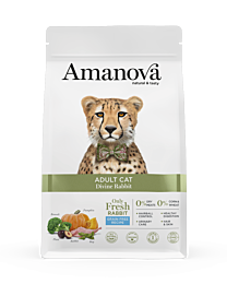 Amanova Kattenbrokken Adult Divine Konijn 1,5 kg