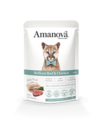 Amanova Nat Kattenvoer Adult Briljant Rund & Kip 85 g