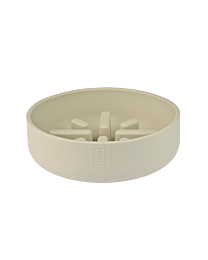51DN Sili Slow Feeder Dog Bowl Off White