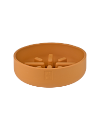 51DN Sili Slow Feeder Dog Bowl Ochre