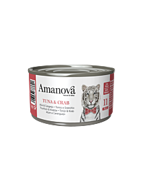 Amanova Nat Kattenvoer Tonijn & Krab Gelei 70 g