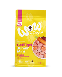 WOW Hondenbrokken Junior Mini Gevogelte 1 kg