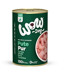WOW Nat Hondenvoer Adult Puur Kalkoen 400 g